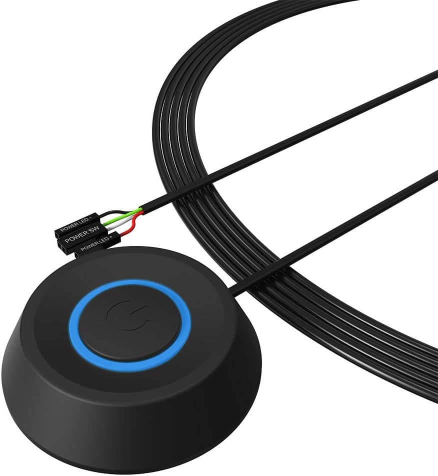 DKE PC Power Button Desktop Computer Case Switch On Off HDD Push...