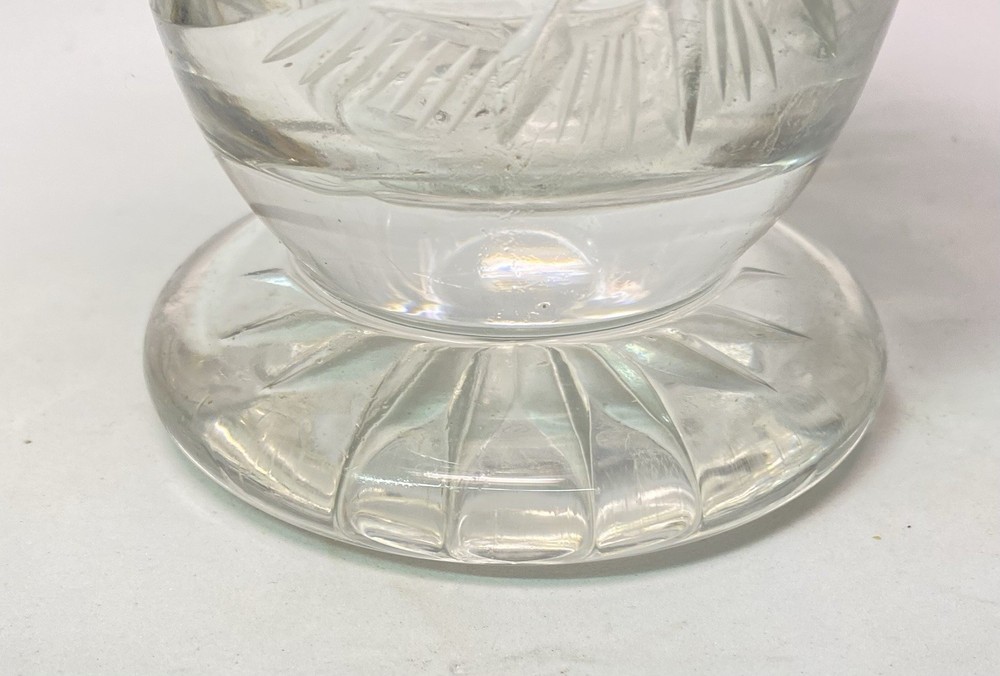 Large Crystal Vase. 9”