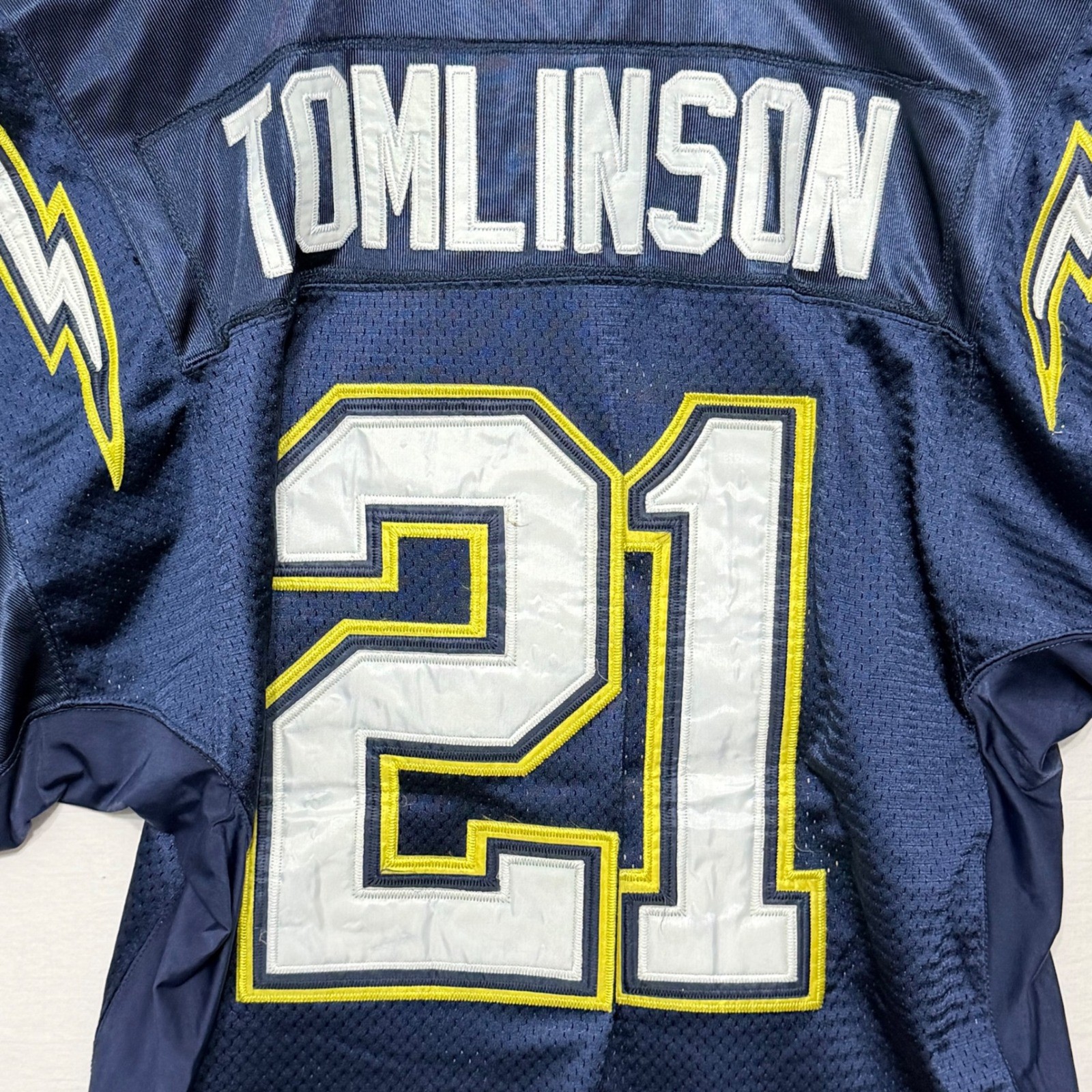 Reebok San Diego Chargers LaDainian Tomlinson 21 NFL Jersey Navy Blue Mens 48