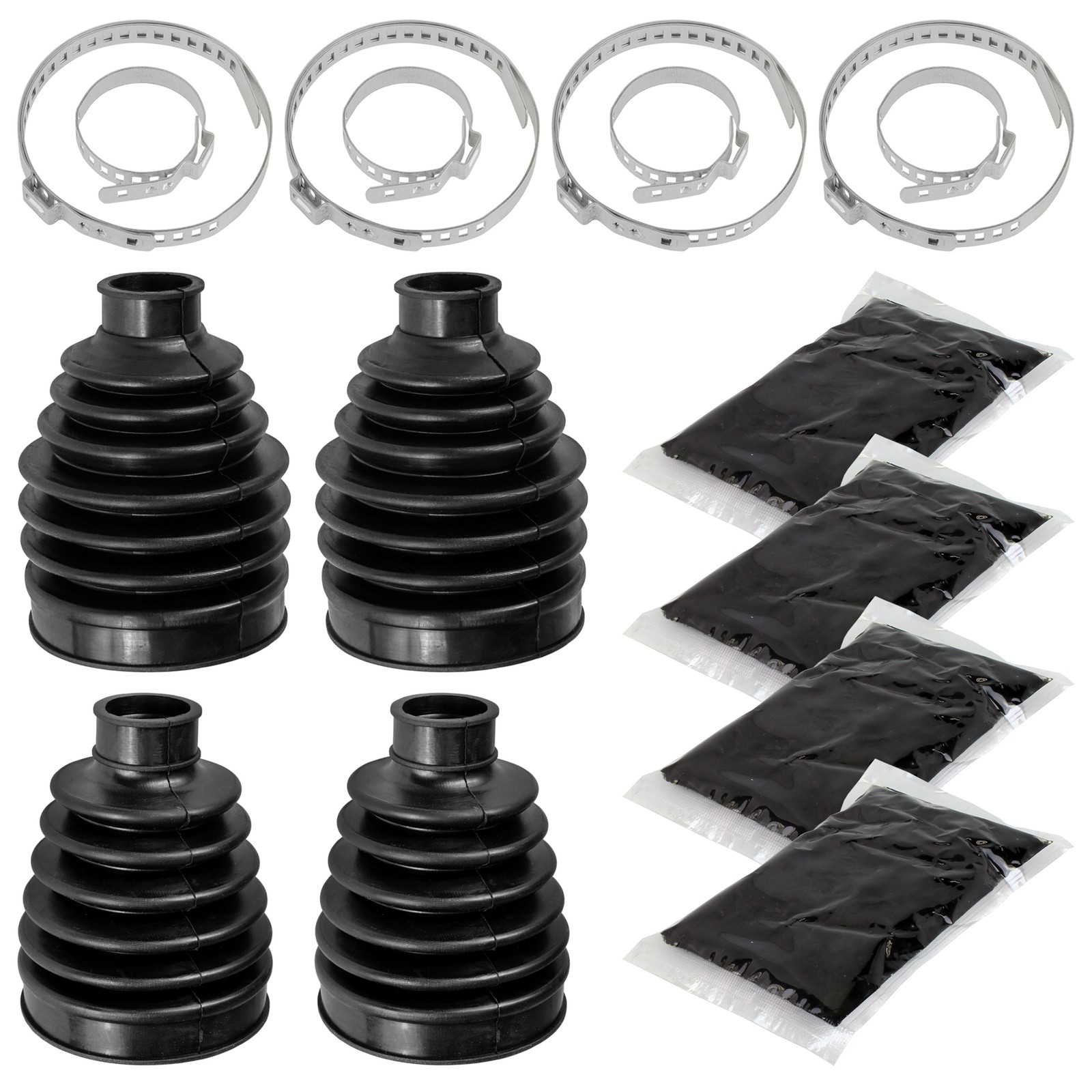 Front Outer & Inner CV Axle Boot For Honda Pioneer 700-4 SXS700M4 2017 2018-2022