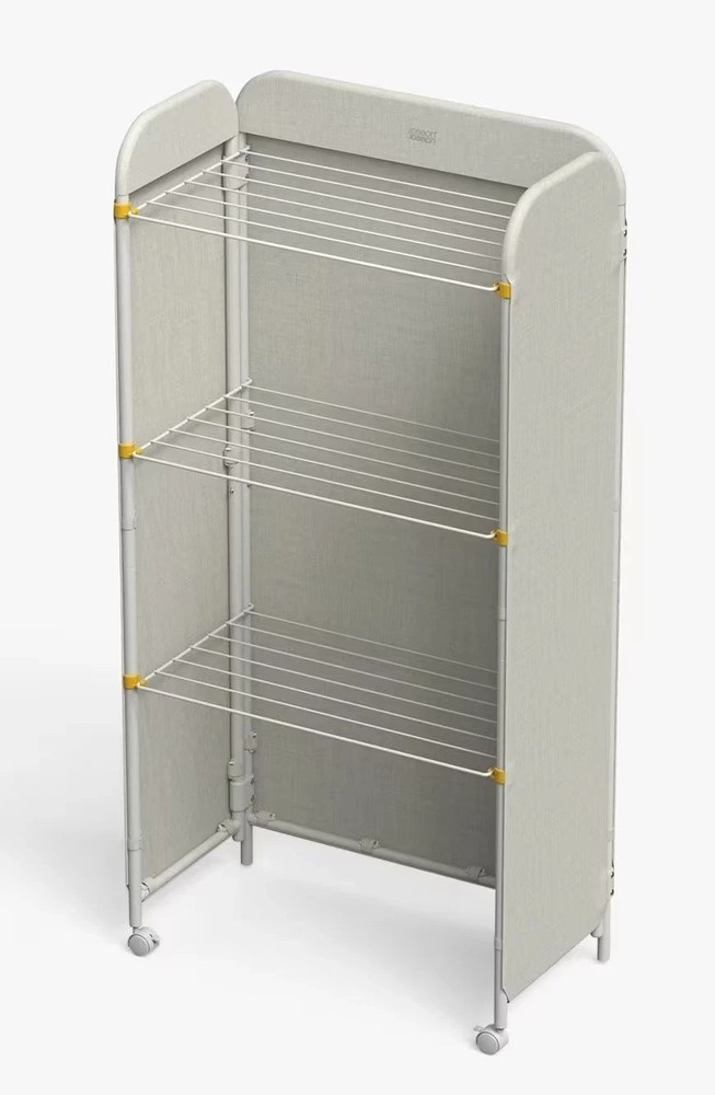 Joseph Joseph Eclipse Space‑Saving Drying Rack Folding Clothes Airer - ECRU
