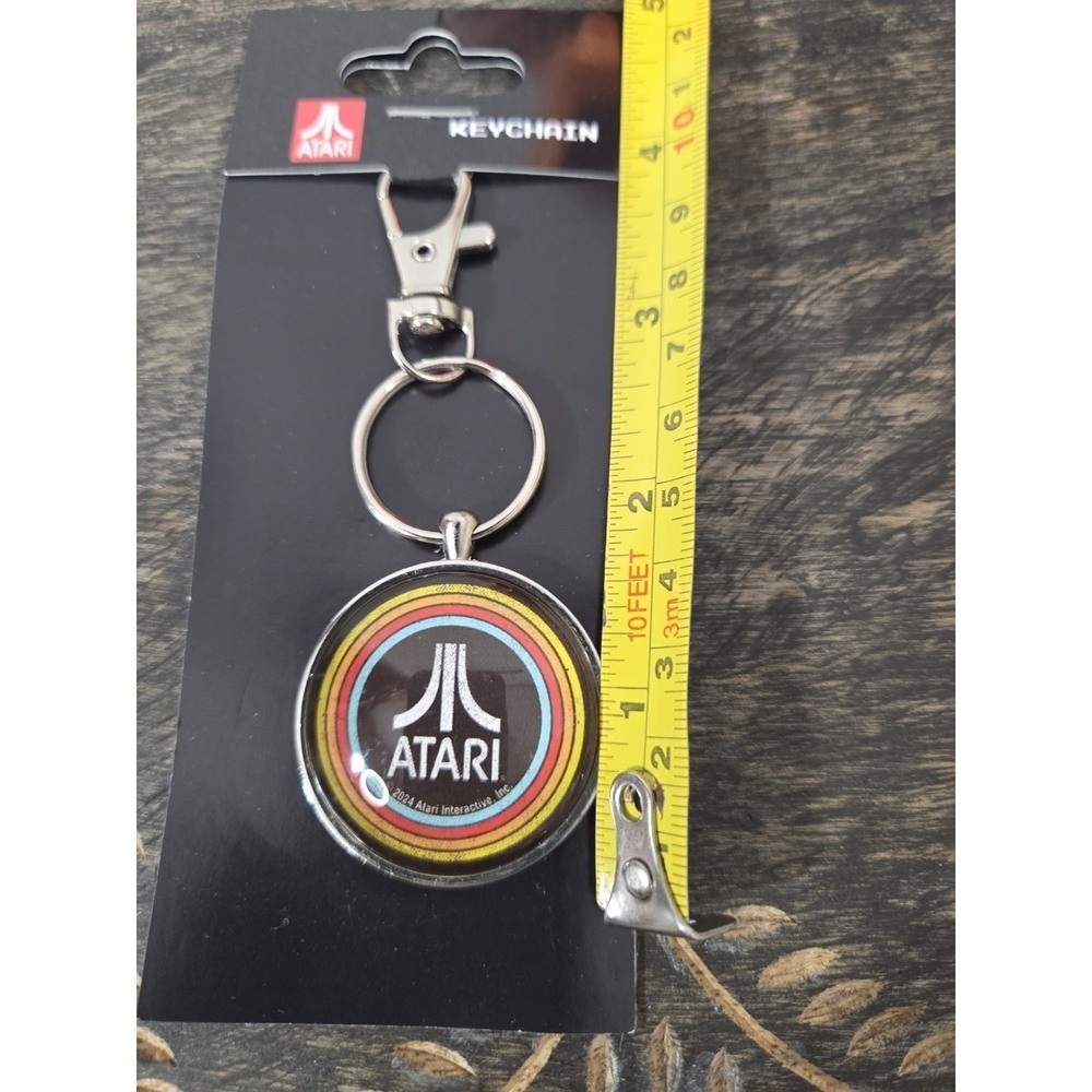 ATARI Round Logo Metal Keychain