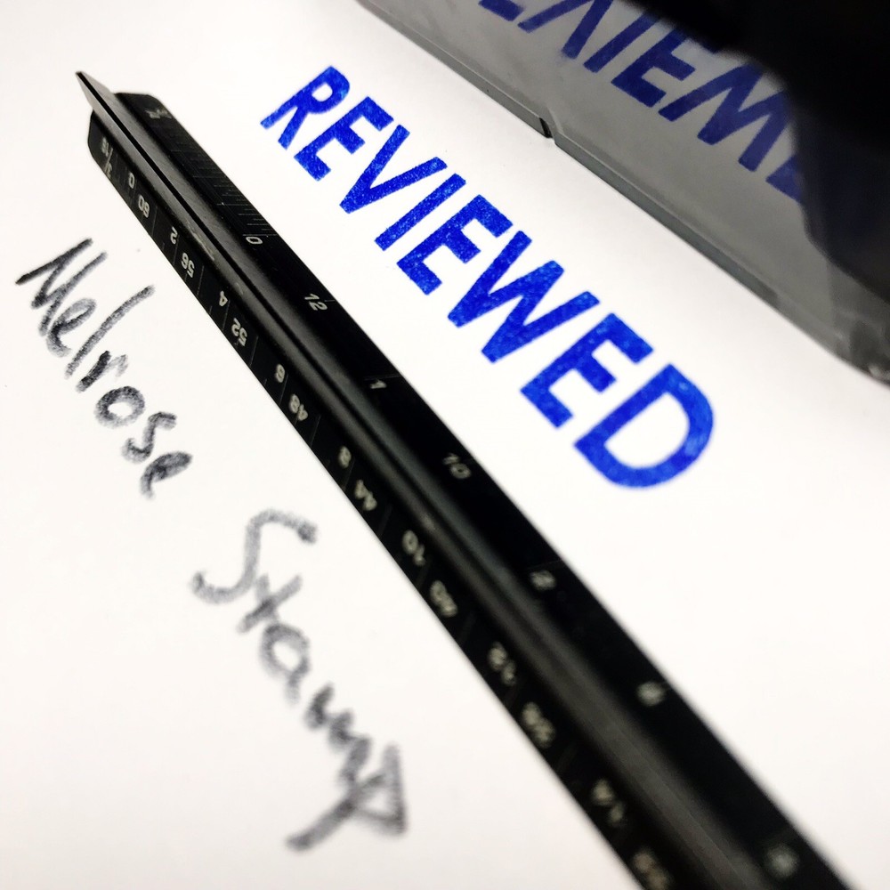 Reviewed Rubber Stamp Self Inking Blue Ink Ideal 4913