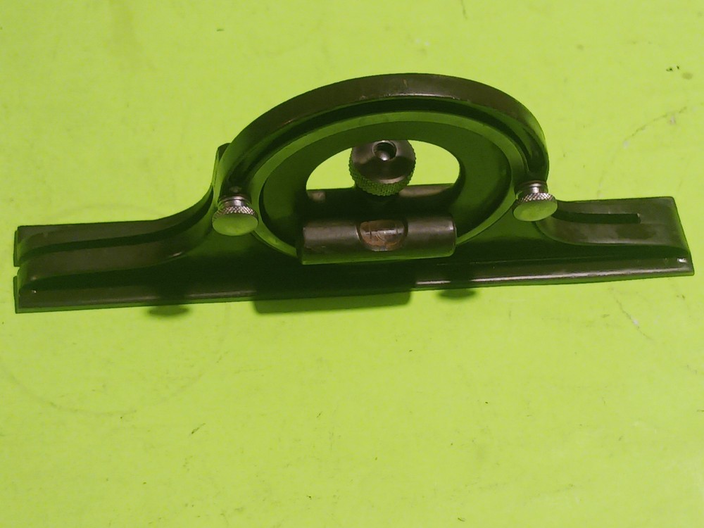 VINTAGE LUFKIN PROTRACTOR HEAD OLIVE GREEN (FOR COMBINATION SQUARE) WORK GREAT