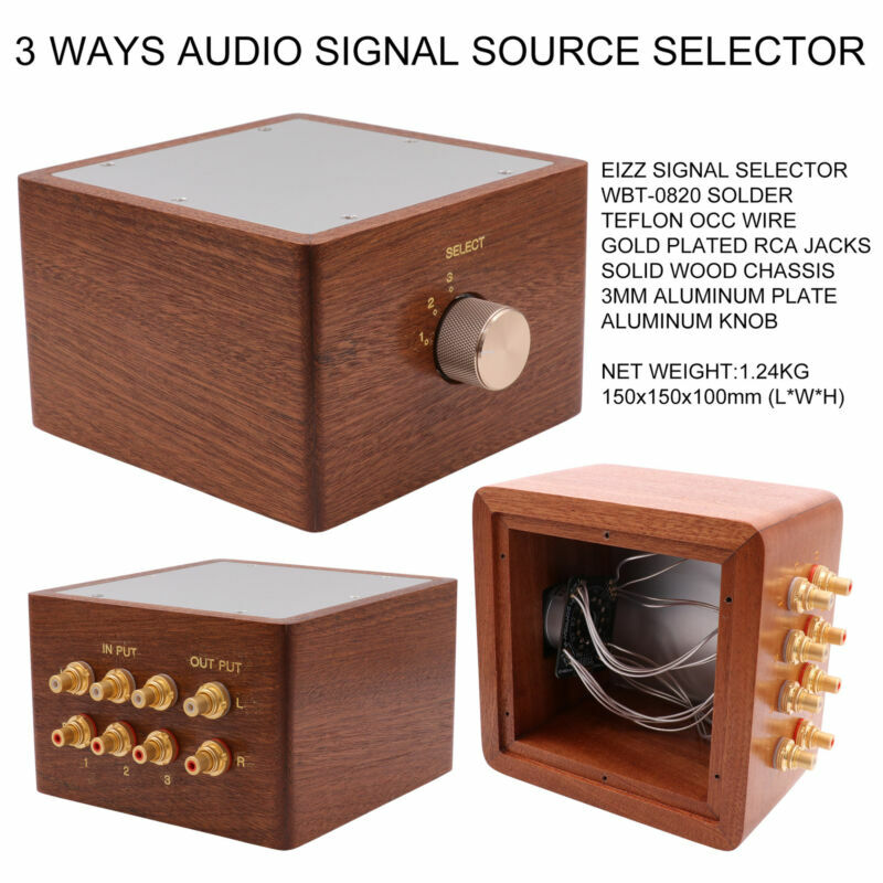 1PC High End Audio Sources Input Selector Switch HiFi Sound Output Splitter RCA