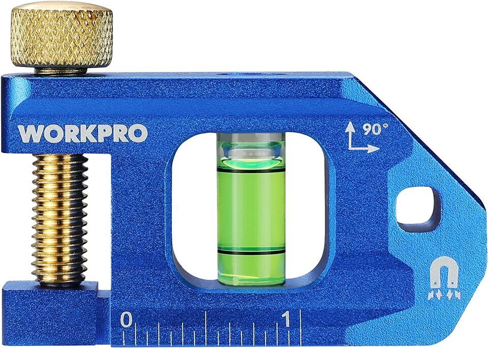 WORKPRO 2.5"/6.3"/8" Conduit Bending Level/Magnetic Torpedo Level w/Bubble Vials