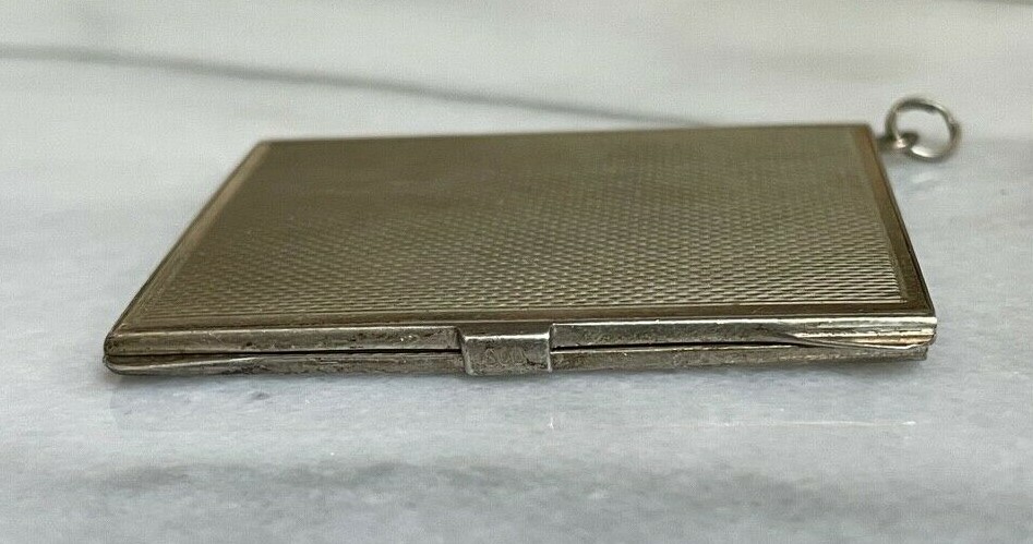 ANTIQUE 800 SILVER DANCE? CARD CASE