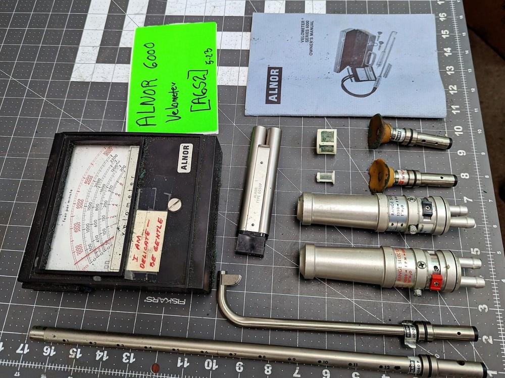 Alnor Velometer Air Velocity Flow Meter 6000 Series MISSING CASE Untested [A6S2]