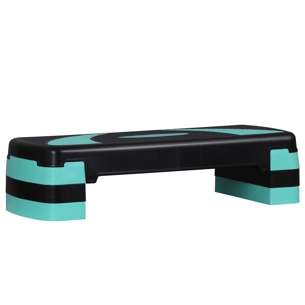 Indoor Training Exercise Aerobic Stepper Workout Step Storage 31" Green