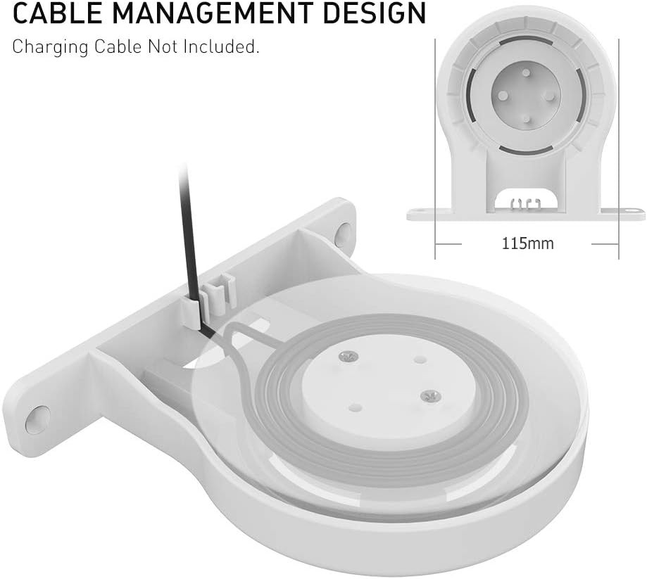 2-Pack ABS Wall Mount for Google Nest Wifi Router – Sleek & Secure (White)