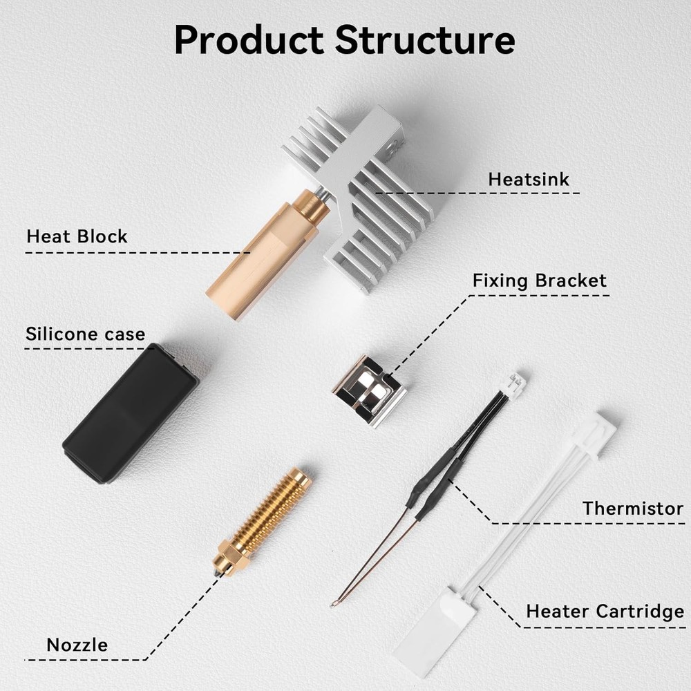 Upgrade Centauri Carbon Ceramic Hotend,High Temp Extruder Print Head...