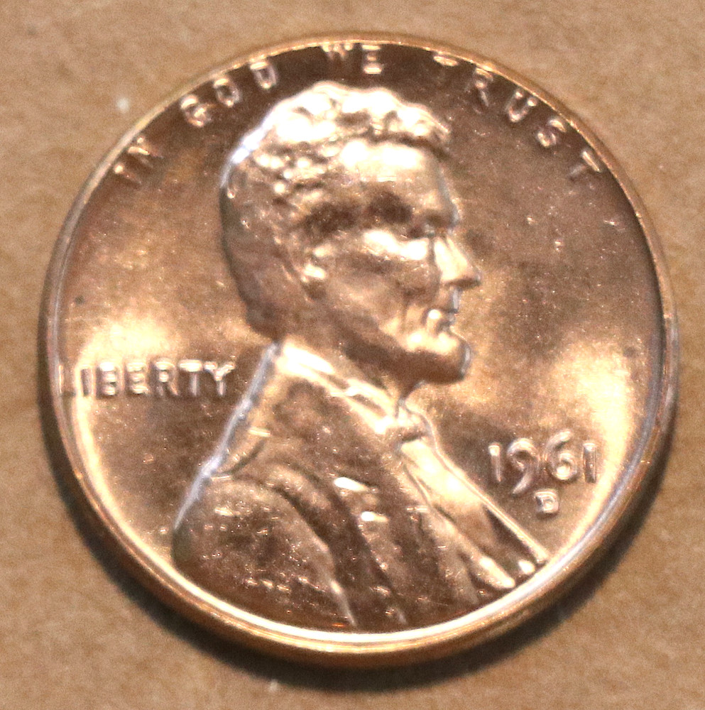 1961 D Lincoln Memorial Cent BU