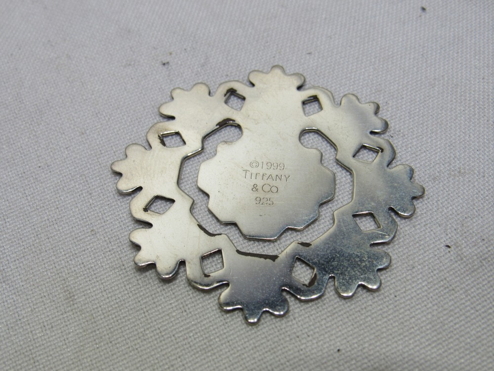 TIFFANY sterling silver SNOWFLAKE BOOKMARK