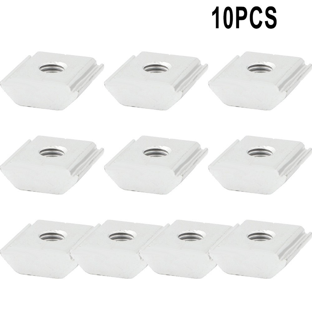 10Pcs Aluminum Solar-Panel Mounting Brackets Clamp For Framed-Panels PV Bracket