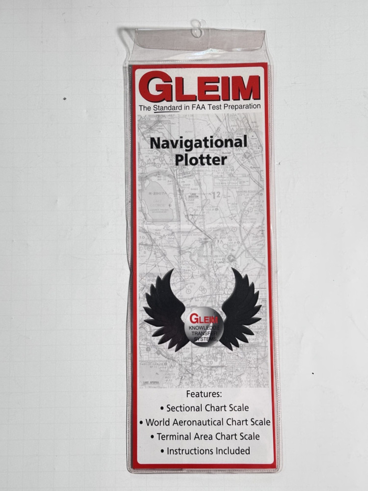Gleim Navigational Plotter.Sectional/World AeronauticalTerminal Area Chart Scale