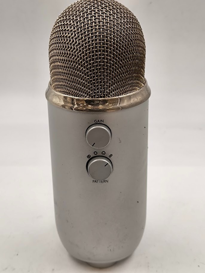 Blue Yeti Microphone Used Working Silver