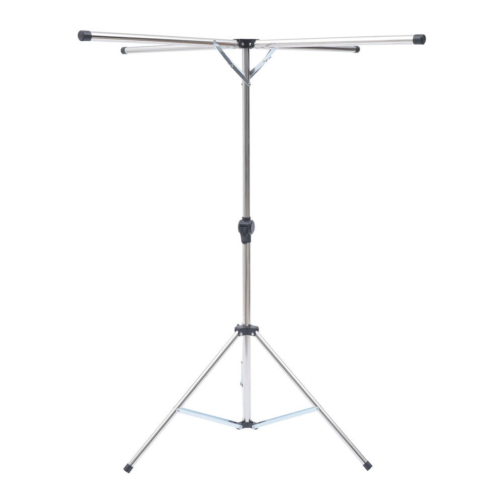 Portable Tripod Clothes Drying Rack - Foldable Metal Stand for Easy Use