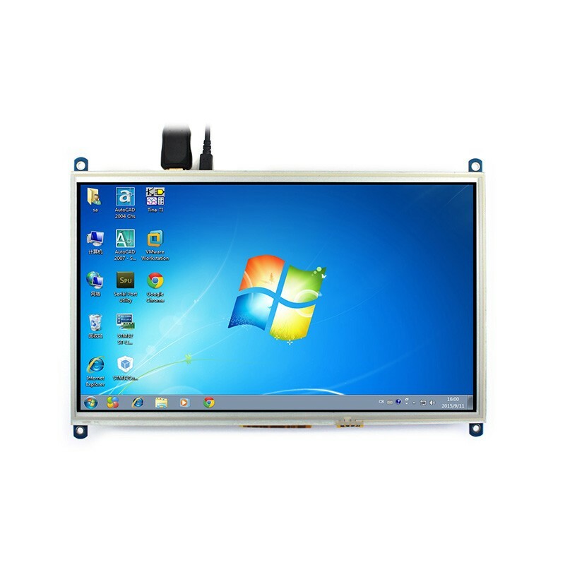 10.1-inch Resistive Touch Screen Panel 1024x600 HDMI LCD HDMI without Shell
