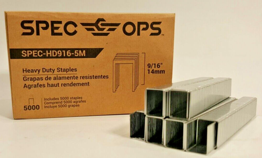 Spec Ops Tools Heavy Duty Staples 9/16-in 5000 Pack SPEC-HD916-5M