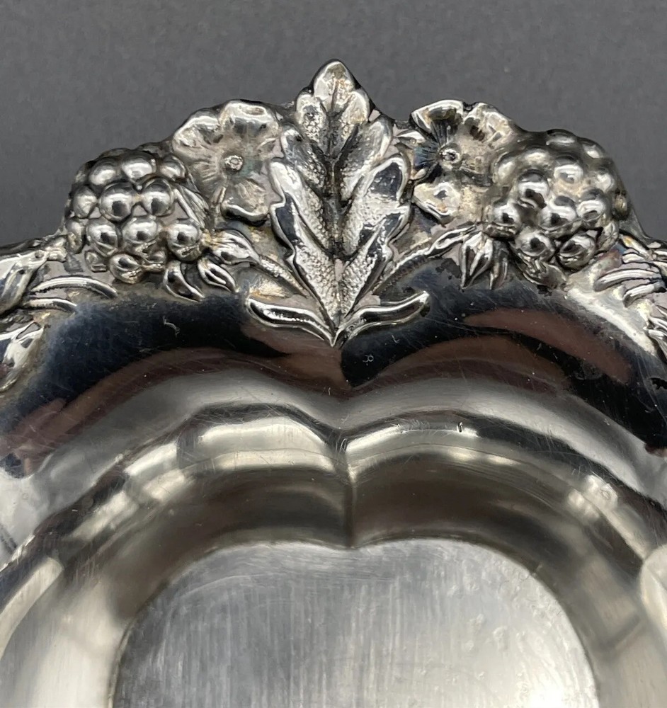 Tiffany Sterling Silver Candy / Nut Dish Blackberry