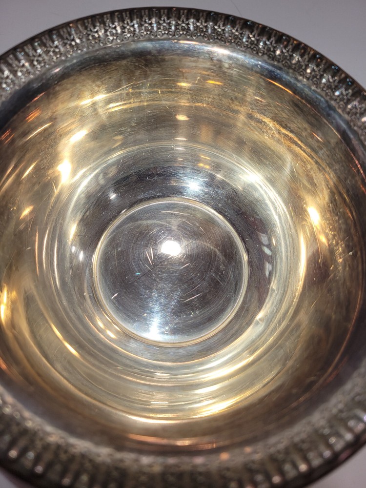 Wilcox IS Intern'l Silver Plate Brandon Hall Handled Sauce Bowl w Under Plate