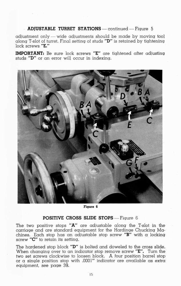Hardinge Models HC & HCT Chucking Machine Operators Manual #1412