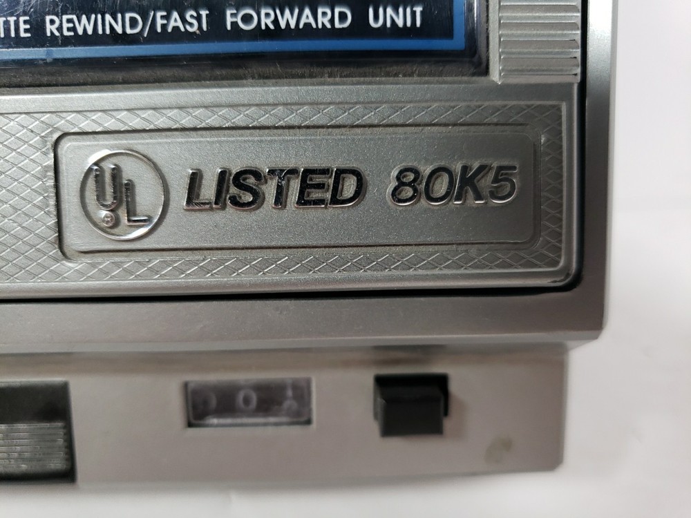 VTG Kinyo UV-512 80K5 Soft Eject VHS Rewinder & Fast Forward Unit Tested Working