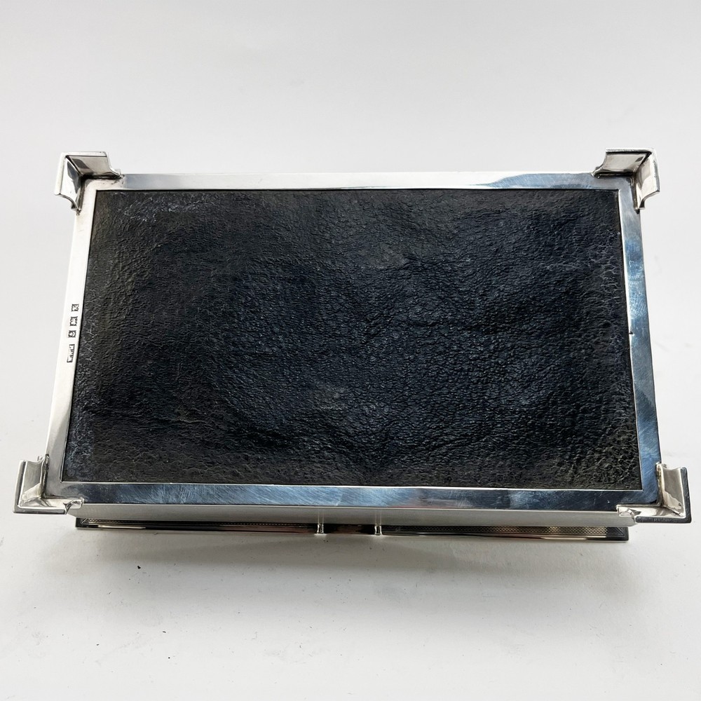 Superb Quality Sterling Silver Rectangular Cigarette or Trinket Box 1959