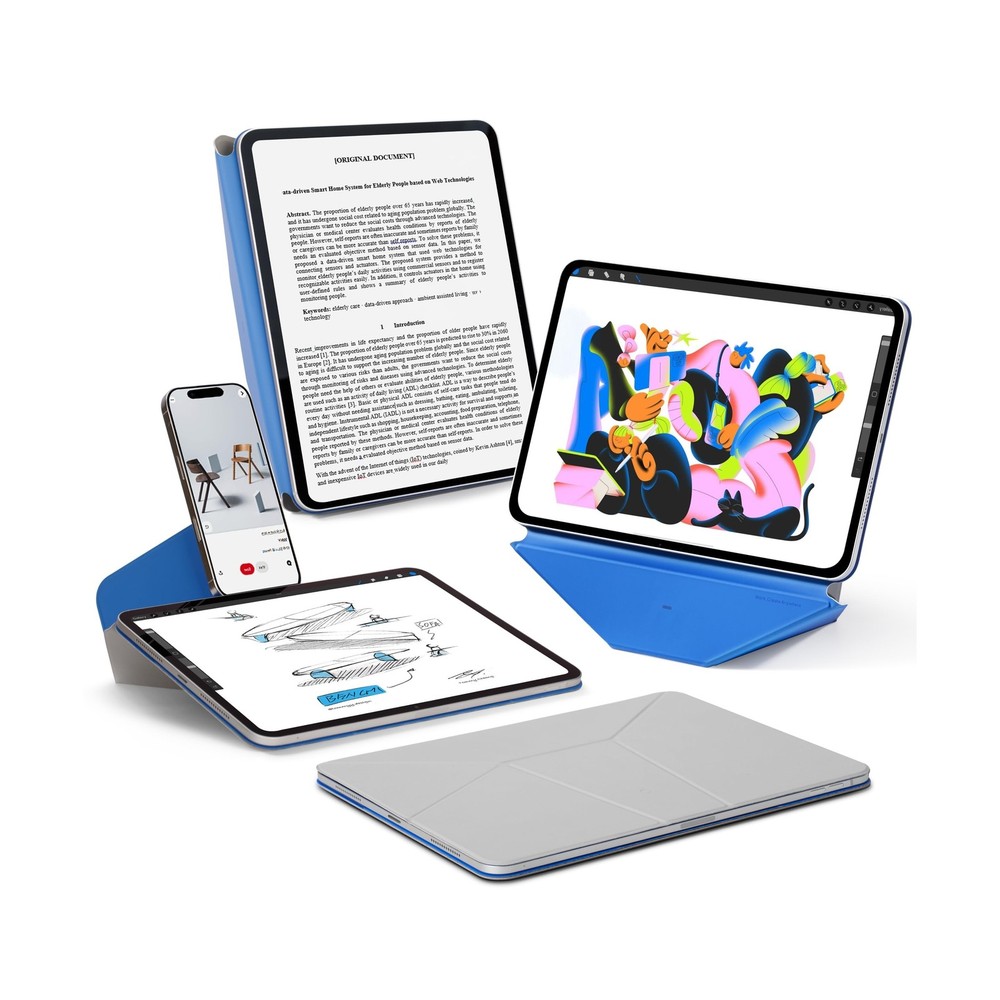 MOFT Dynamic Folio Case for iPad mini 7 A17 Pro 2024 & iPad mini 6th A15 2021...