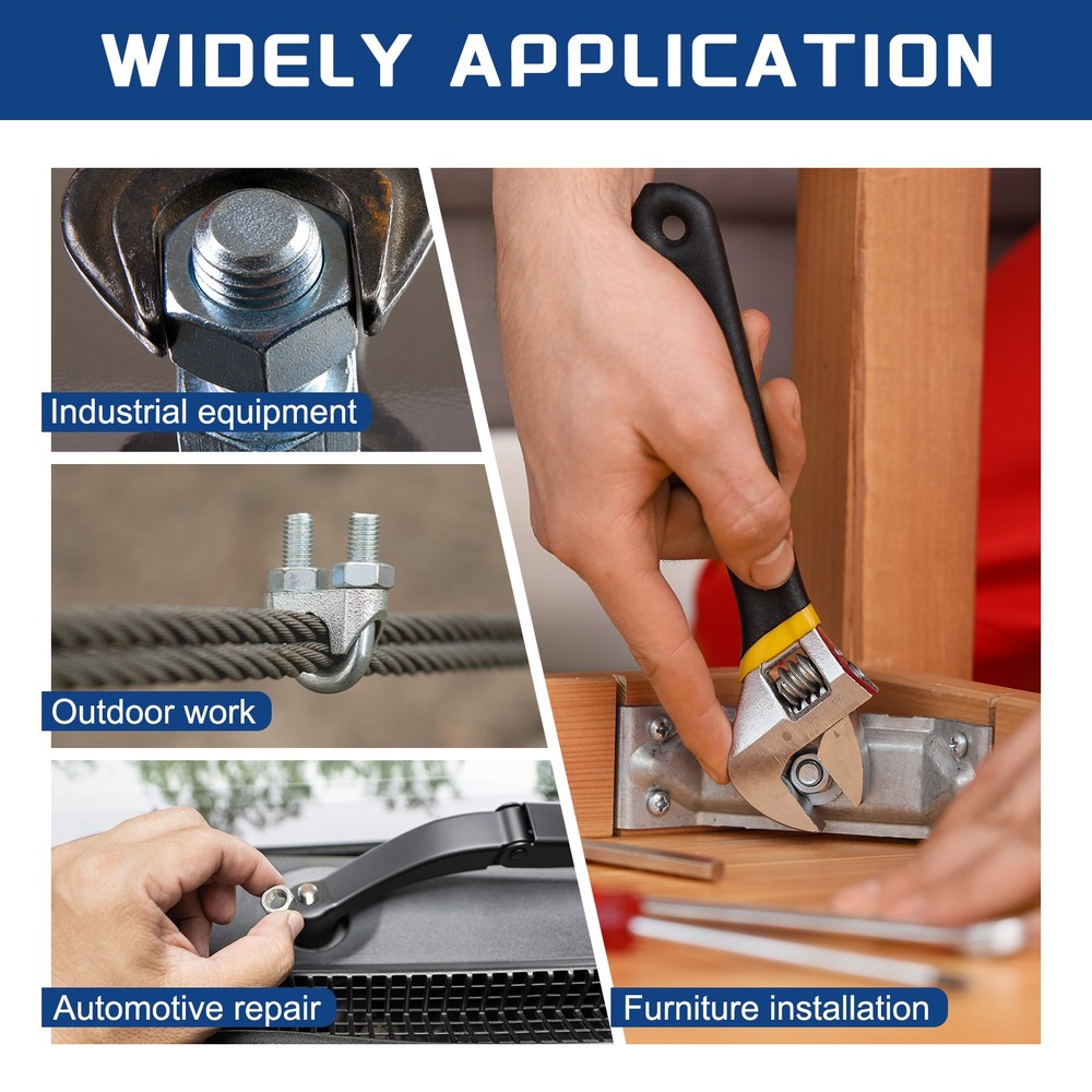 20Pcs Nylon Lock Hex Nuts - [M10-1], 304 Stainless Nuts, Silver