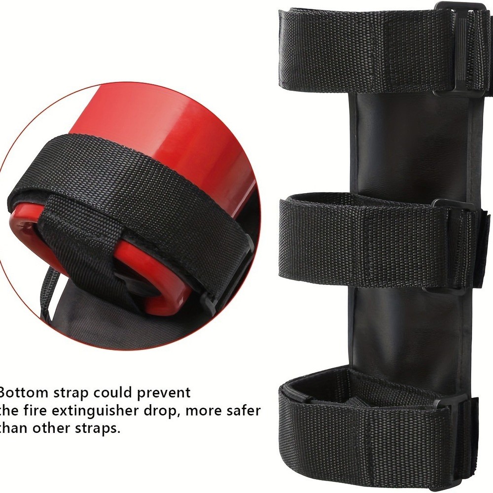 Nylon Fire Extinguisher Mount Strap Fire Extinguisher Holder Adjustable Roll Bar