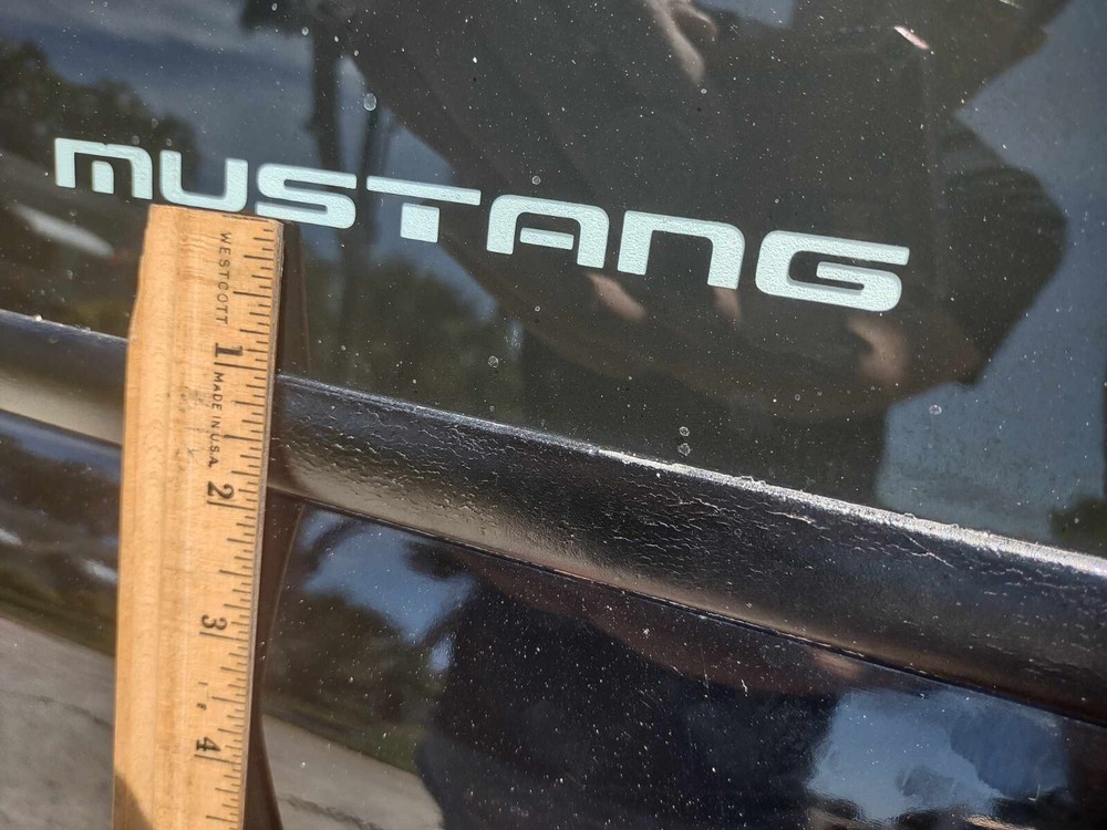 79-93 fox mustang quarter window sticker decals 4 pack !