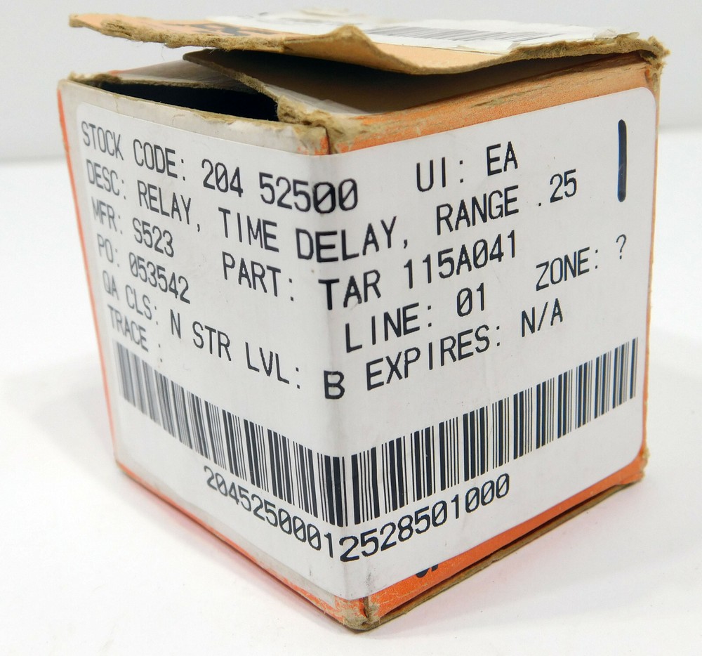 PS Syracuse Electronics TAR-115A041 Relay Timer 0-10 second 8 Pin