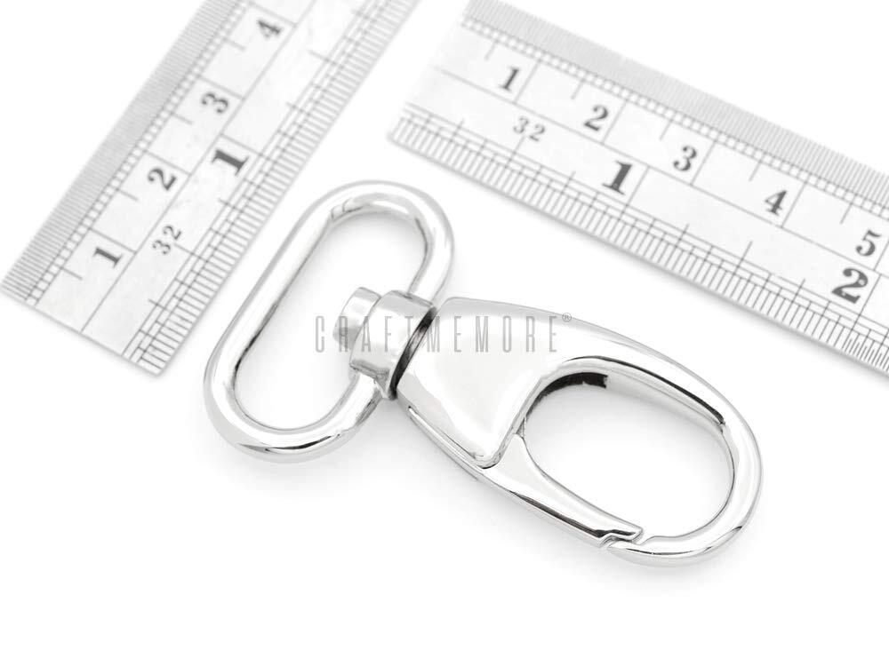 2 Sets Fat Swivel Snap Hook with Triangle Rings Push Gate Lobster Claw Clasp ...