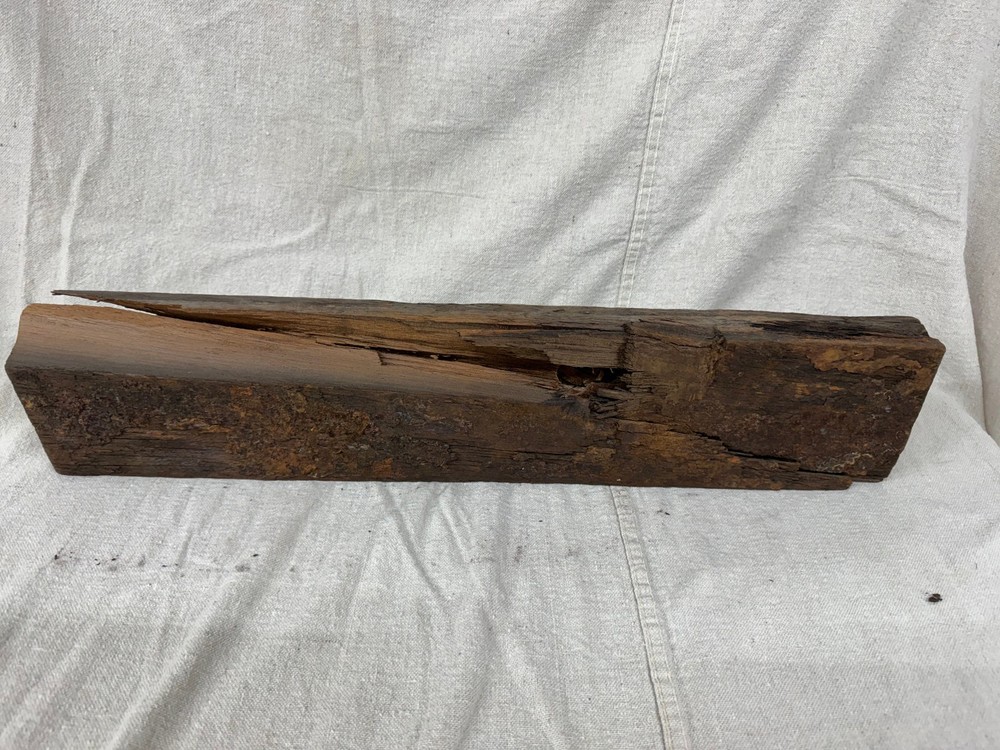 24" Teak Deck Piece from Battleship USS New Jersey BB62
