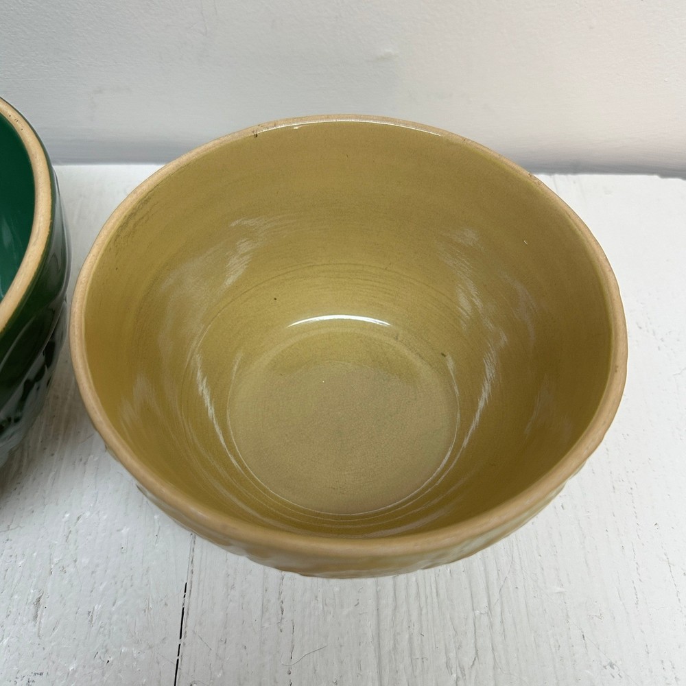 Gooseberry Patch Embossed Stoneware Mixing Nesting Bowl Set of 3 Autumn Pattern