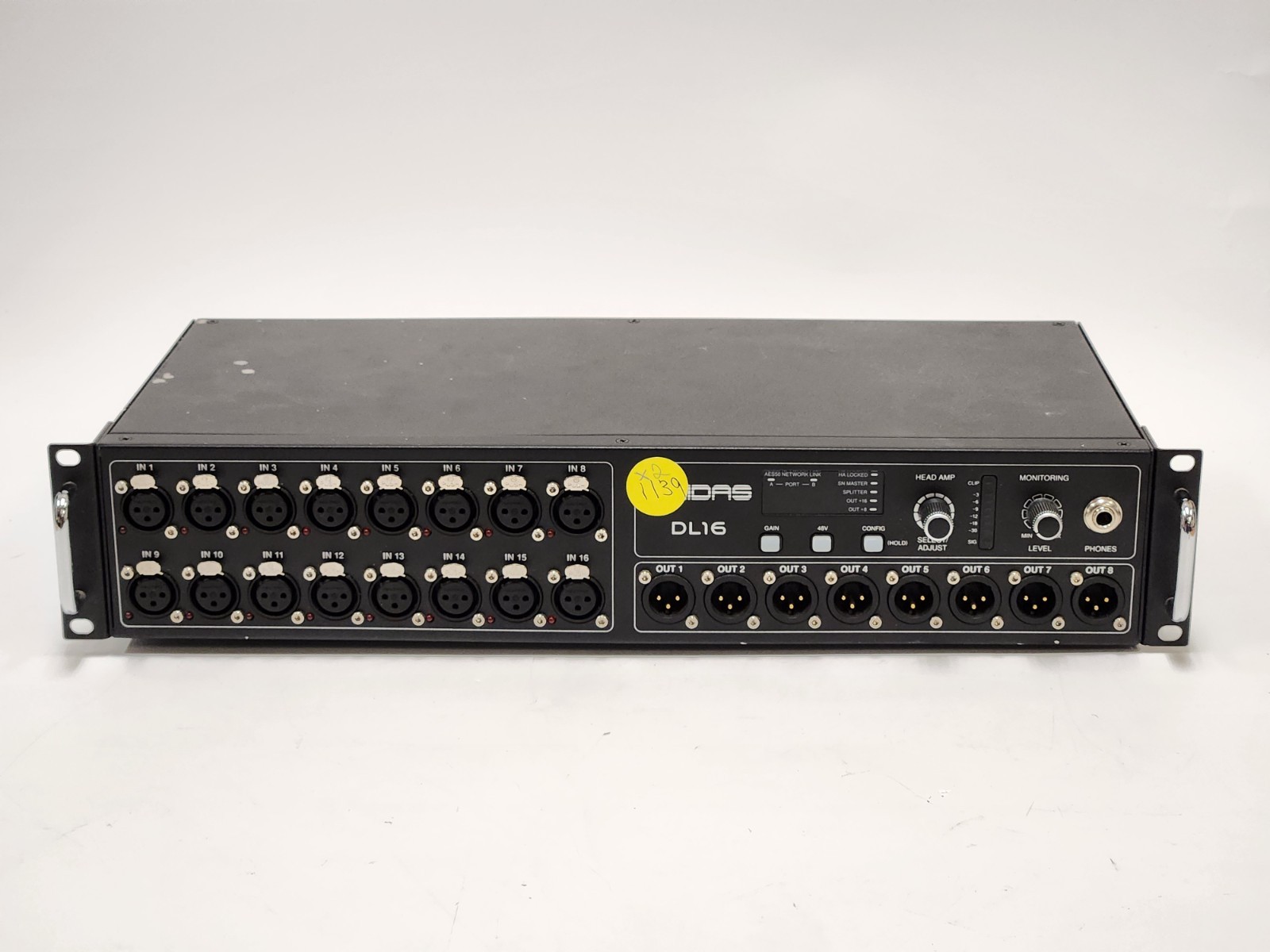 AS-IS MIDAS DL16 16-Channel Digital Stage Box - FOR PARTS/REPAIR - PLEASE READ