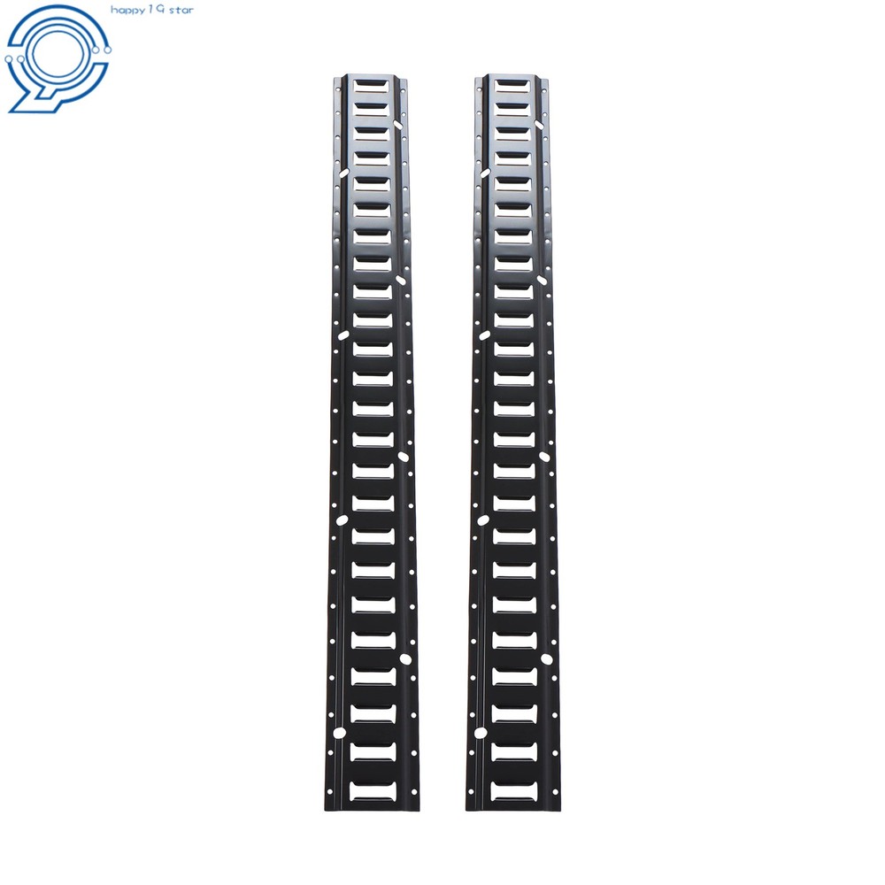 2 Pack 4' E Tie Down Rail Kit For Cargo Trailers Power Coated E-Tracks