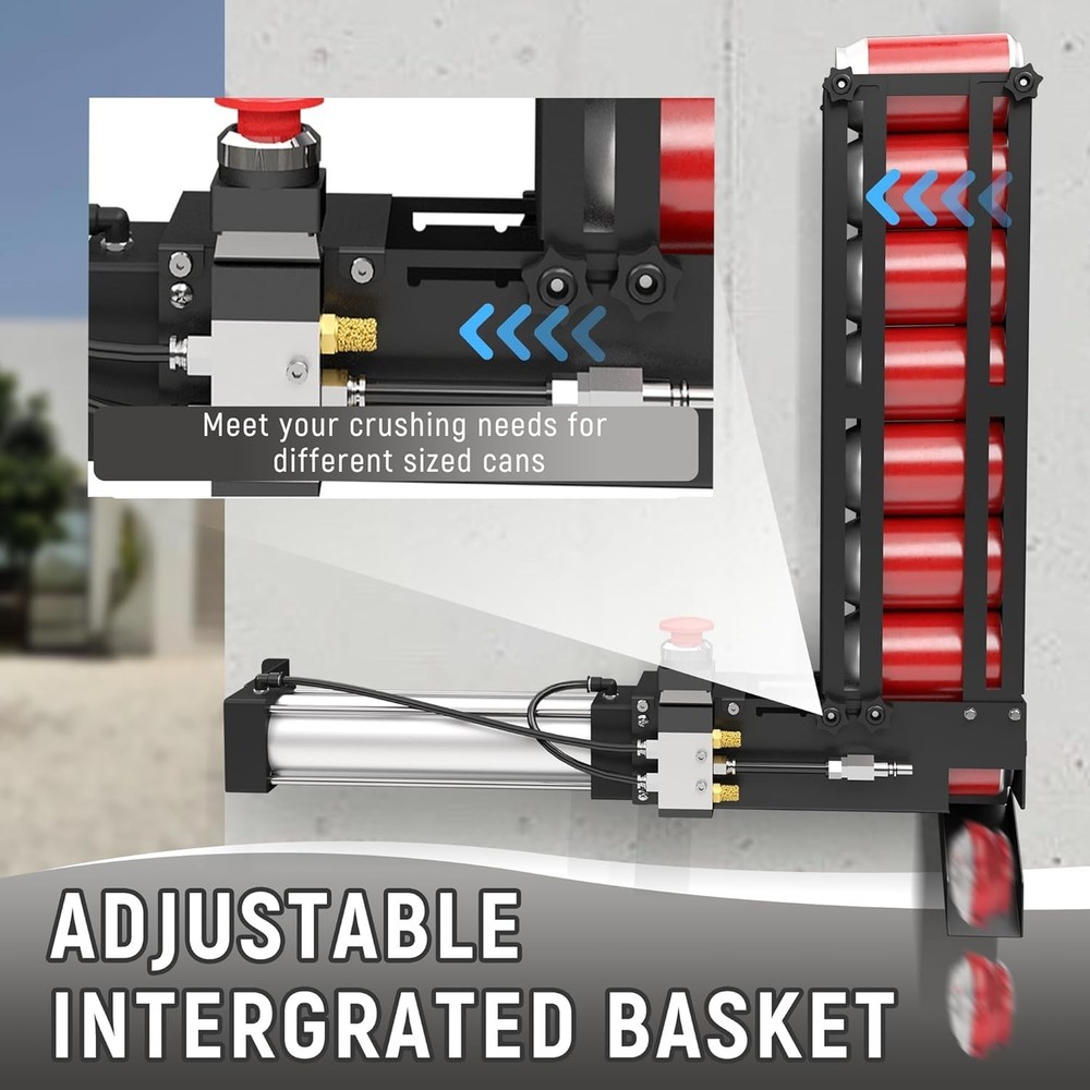 Powerful Air Cylinder Crusher