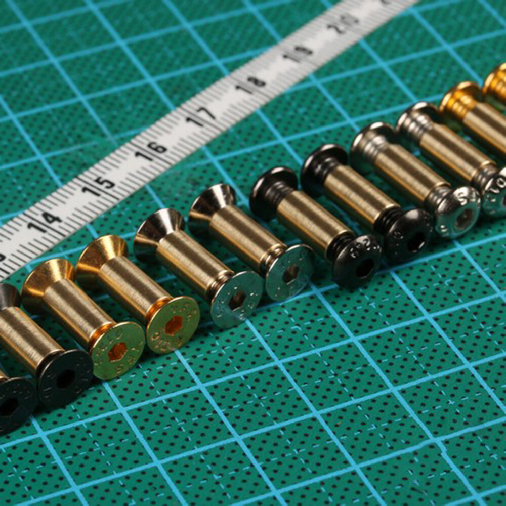 Knife Handle Bolt Rivets Scale Screw Fastener Nut Flat Hex Head Knives 6 Type US