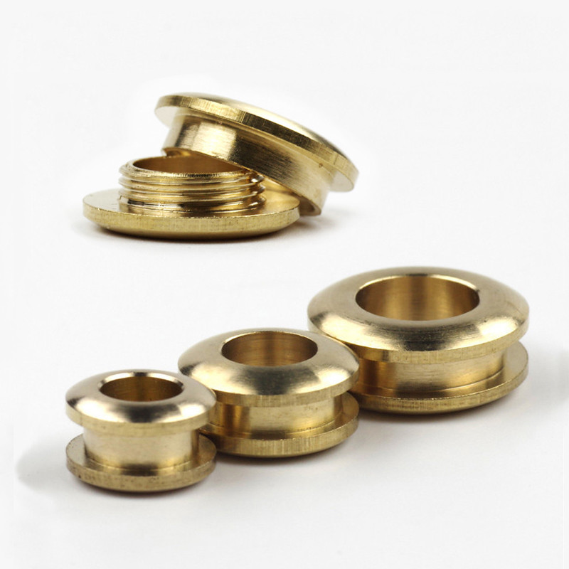 Brass Eyelets Screw Grommets Washer Solid Repair Tools Leather Craft Hardware