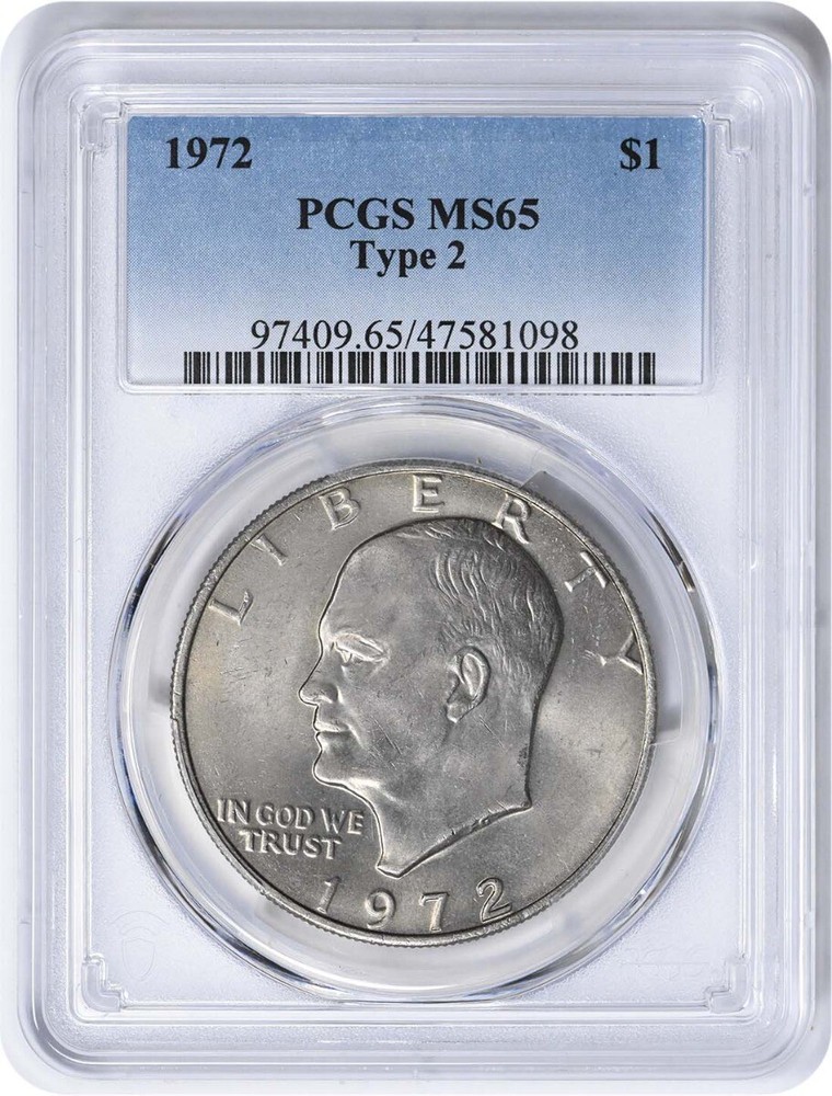 1972 Eisenhower Dollar Type 2 MS65 PCGS