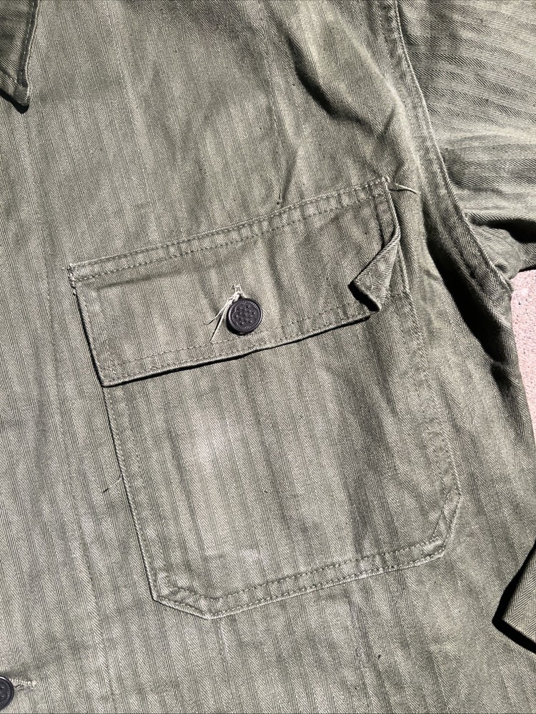 WW2 US Army HBT Jacket Good Condition 1945 Dated (FF505