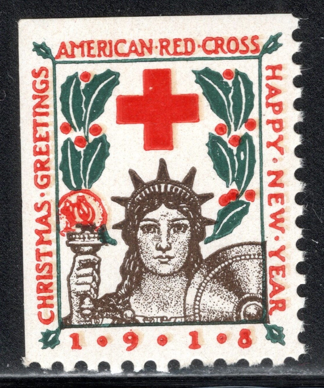 US Stamp Scott #WX21, Christmas Seals 1918, Single, MLH (A)