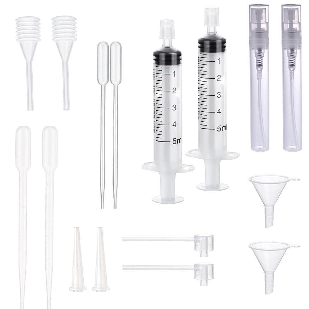 Perfume Refill Tool Kit, Plastic  Extractor for Liquid Cologne Fragrance Sample