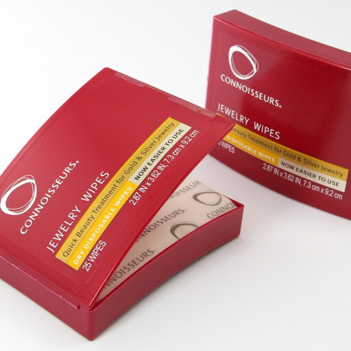 Connoisseurs Jewelry Wipes Gold and Silver Cleaner 25 Count - 3 Pack