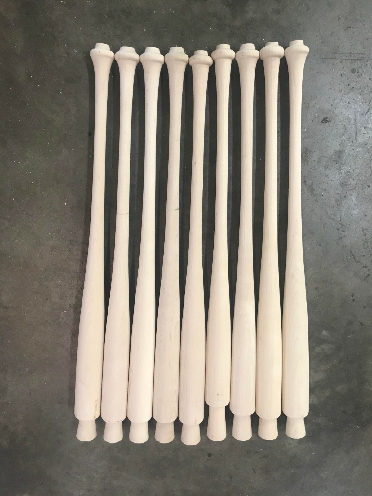 *Old Hickory Bat Co. Made* Unfinished Craft/Hobby Hard Maple Wood Baseball Bats