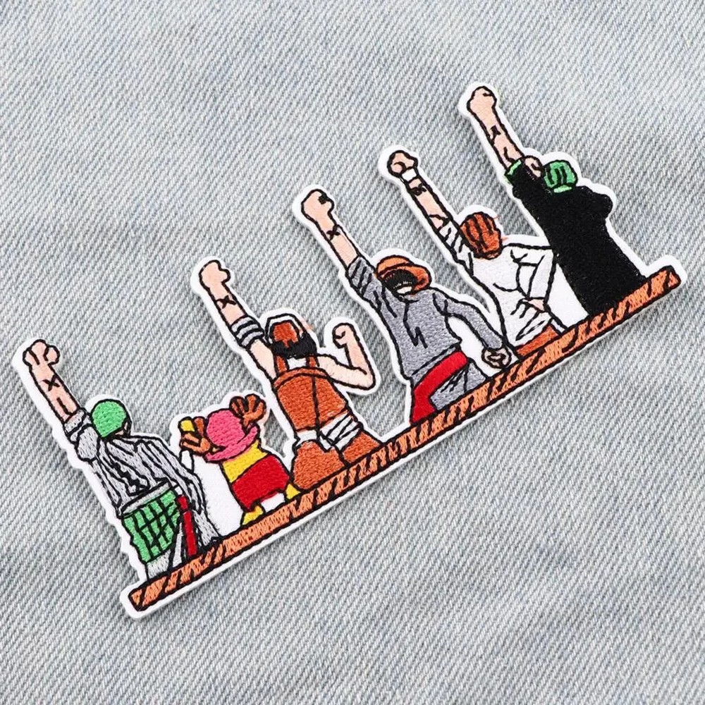 One Piece Anime Characters Monkey D. Luffy Embroidered Iron On Patch