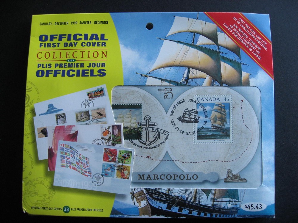 Canada Post 1999 FDC year set sealed in original box! Please read description