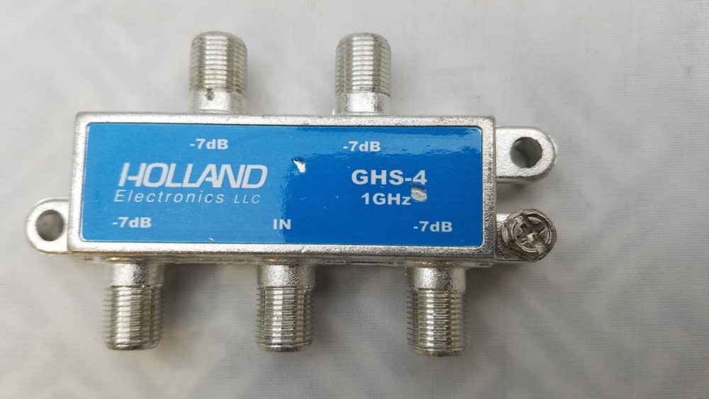 2 (LOT) Holland GHS-4 4 Way Splitter